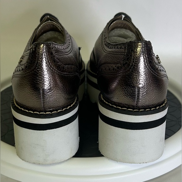 Salamandra  Silver Platform Oxfords Women’s Size  7 (24)  BRAND NEW SUPER CUTE! - Picture 5 of 10